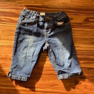 Jean biker shorts